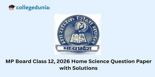 MP Board Class 12 Home Science 2026 Question Paper with Solution PDF