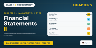 Class 11 Accountancy Financial Statements II Handwritten Notes