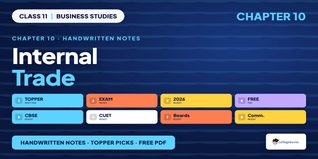 Class 11 Business Studies Internal Trade Handwritten Notes PDF