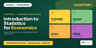 Class 11 Economics Chapter 1 Handwritten Notes PDF