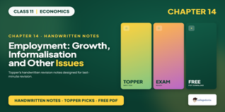 Class 11 Economics Chapter 14 Handwritten Notes PDF