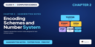 Class 11 Computer Science Chapter 2 Handwritten Notes PDF