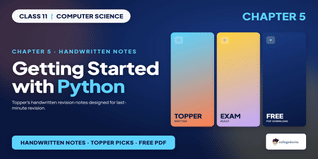 Class 11 Computer Science Chapter 5 Handwritten Notes PDF