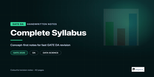 GATE DA Complete Syllabus Handwritten Notes PDF