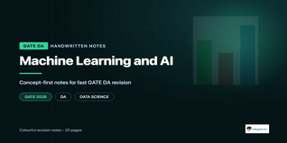 GATE DA Machine Learning and AI Handwritten Notes PDF