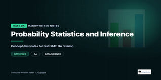 GATE DA Probability and Statistics Handwritten Notes PDF