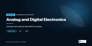 GATE EC Analog and Digital Electronics Handwritten Notes PDF