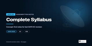 GATE EC Complete Syllabus Handwritten Notes PDF