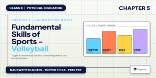 Fundamental Skills of Sports - Volleyball Class 8 Physical Edu