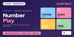 Number Play Class 8 Mathematics Handwritten Notes