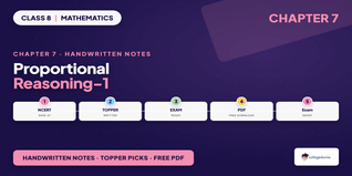 Proportional Reasoning-1 Class 8 Mathematics Handwritten Notes