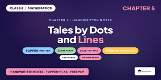 Tales by Dots and Lines Class 8 Mathematics Handwritten Notes