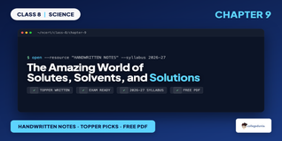The Amazing World of Solutes, Solvents, and Solutions Class 8