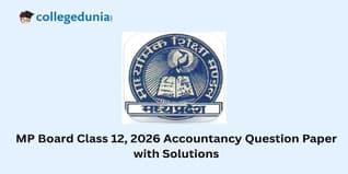 MP Board Class 12 Accountancy 2026 Question Paper with Solution PDF