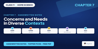 Concerns and Needs in Diverse Contexts Class 11 Home Science H
