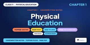 Physical Education Class 11 Physical Education Handwritten Not