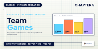 Team Games Class 11 Physical Education Handwritten Notes