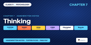Thinking Class 11 Psychology Handwritten Notes
