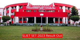 SLIET SET 2023 Result Out @slietexam.co.in; Check Direct Link Here