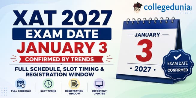 XAT 2027 Exam Date January 3 Confirmed by Trends: Full Schedule, Slot Timing & Registration Window