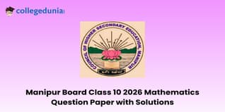 Manipur Board Class 10 2026 Mathematics Question Paper with Solution PDF - Available Here