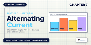 Alternating Current NCERT PDF Class 12 - Free Download