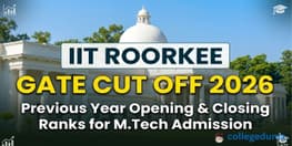GATE Cut off for IIT Roorkee and MTech Admission Process