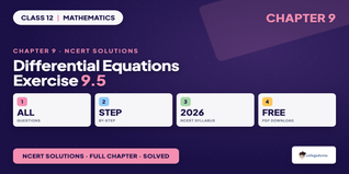 Differential Equations Class 12 NCERT Solutions Chapter 9 Ex 9.5