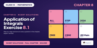 Application of Integrals Class 12 NCERT Solutions Chapter 8 Ex 8.1