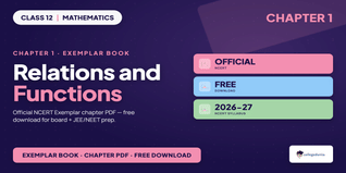 NCERT Exemplar Class 12 Maths Relations and Functions - Class...