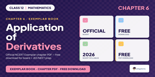 NCERT Exemplar Class 12 Maths Application of Derivatives - Cla...