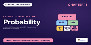 NCERT Exemplar Probability Class 12 - Class 12 Maths Ch 13