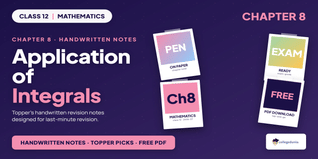 Class 12 Maths Handwritten Notes PDF - Class 12 Maths Ch 8