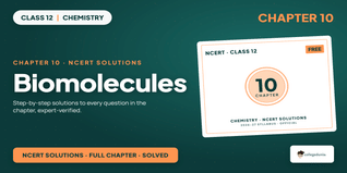 NCERT Solutions Class 12 Chemistry Chapter 10 Biomolecules PDF