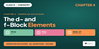 NCERT Exemplar Solutions Class 12 Chemistry Ch 4 - Download PDF