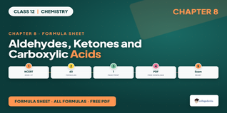 Class 12 Chemistry Ch 8 Aldehydes Ketones Acids Formula Sheet PDF