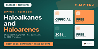 NCERT Class 12 Chemistry Ch 6 Haloalkanes Book PDF - Free