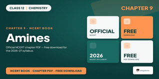 NCERT Class 12 Chemistry Chapter 9 Amines Book PDF Download