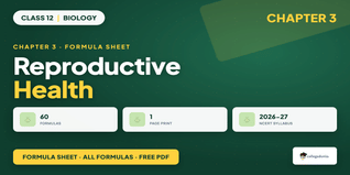 Class 12 Biology Formula Sheet Chapter 3 - Download PDF
