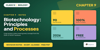 Biotechnology Principles and Processes Class 12 Notes PDF