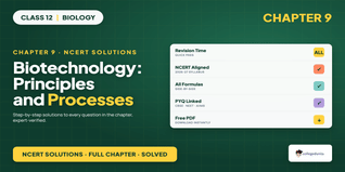 NCERT Class 12 Biology Ch 9 Biotechnology Solutions PDF