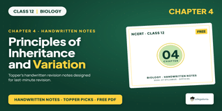 Inheritance & Variation Class 12 Handwritten Notes - Download PDF