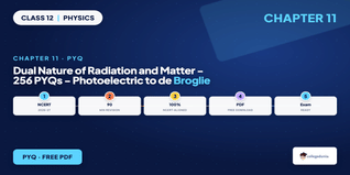 Class 12 Physics Chapter 11 Dual Nature of Radiation and Matter PYQ PDF 2026