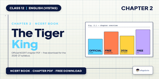 The Tiger King Class 12 PDF Vistas Chapter 2 Free