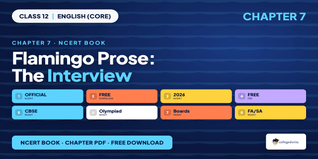 Ncert Pdf Class 12 Flamingo Prose Chapter 7 The Interview