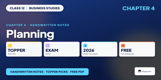 Planning Class 12 Handwritten Notes PDF