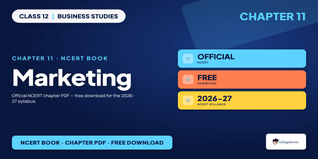 Marketing Class 12 Business Studies NCERT Book PDF Download