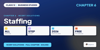 Staffing Class 12 Business Studies NCERT Solutions PDF