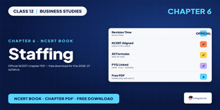 Staffing Class 12 NCERT Book PDF