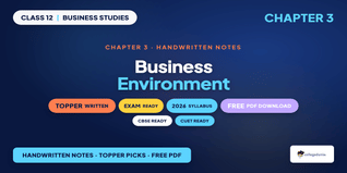 Business Environment Class 12 Handwritten Notes